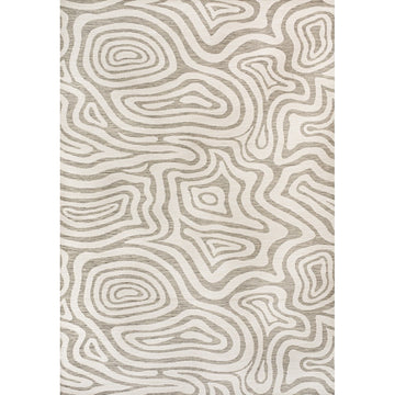 Eryx Modern Bohemian Abstract Organic Reversible Machine-Washable Indoor/Outdoor Area Rug